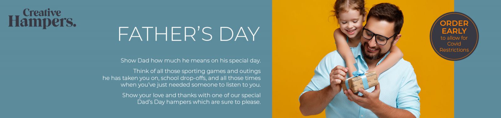 Fathers Day Hampers Banner