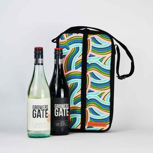 Corporate Christmas
 creative_hampers_Insulated Wine Bag with Growers Gate Wines     7385_Wine