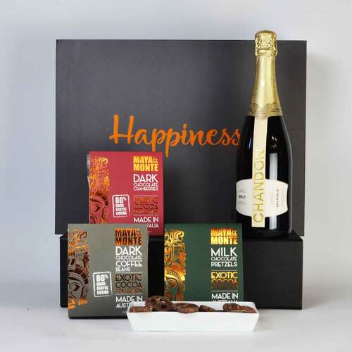 Teacher & End of Year
 creative_hampers_Bubbles and Aussie Chocolates Hamper       H12001